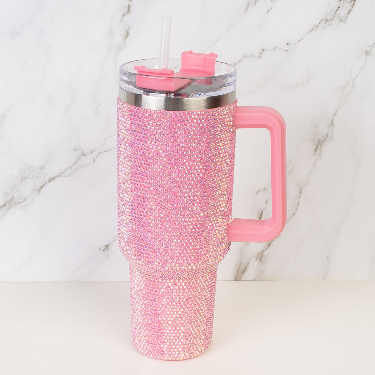 MG030 - Rhinestone 40oz Tumbler - Pink