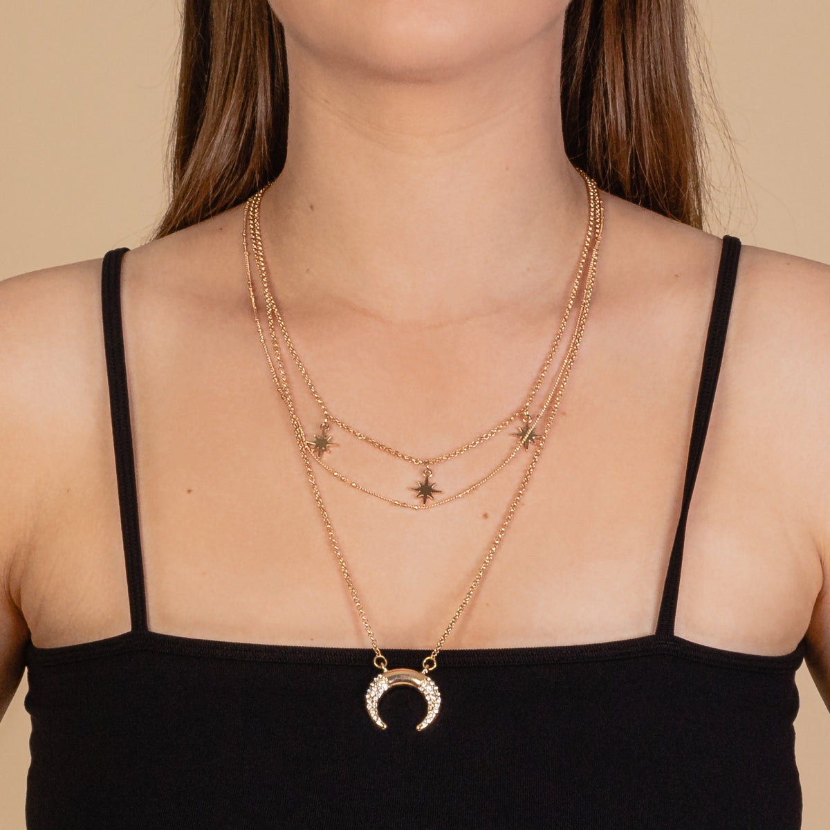 SHINE - Layered Dainty Necklace - Gold