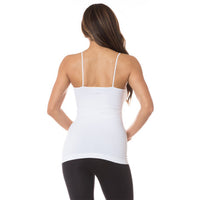 Load image into Gallery viewer, 613 - Cami Seamless Triple Criss - Cross Front Cami - White
