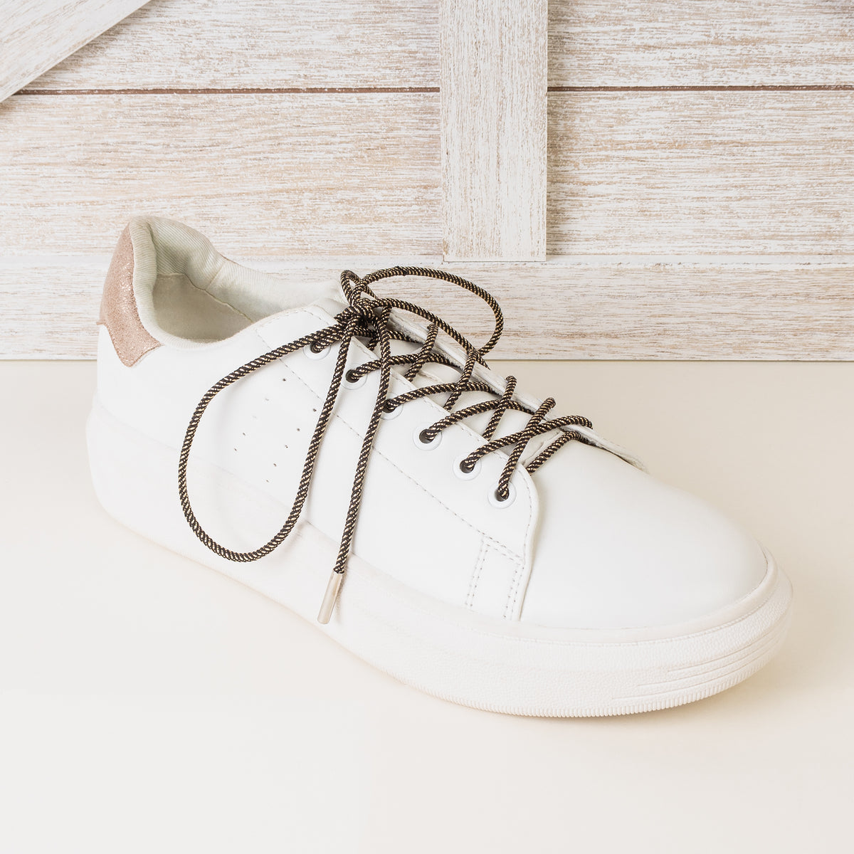SL002 - Metallic Shoelaces - Black