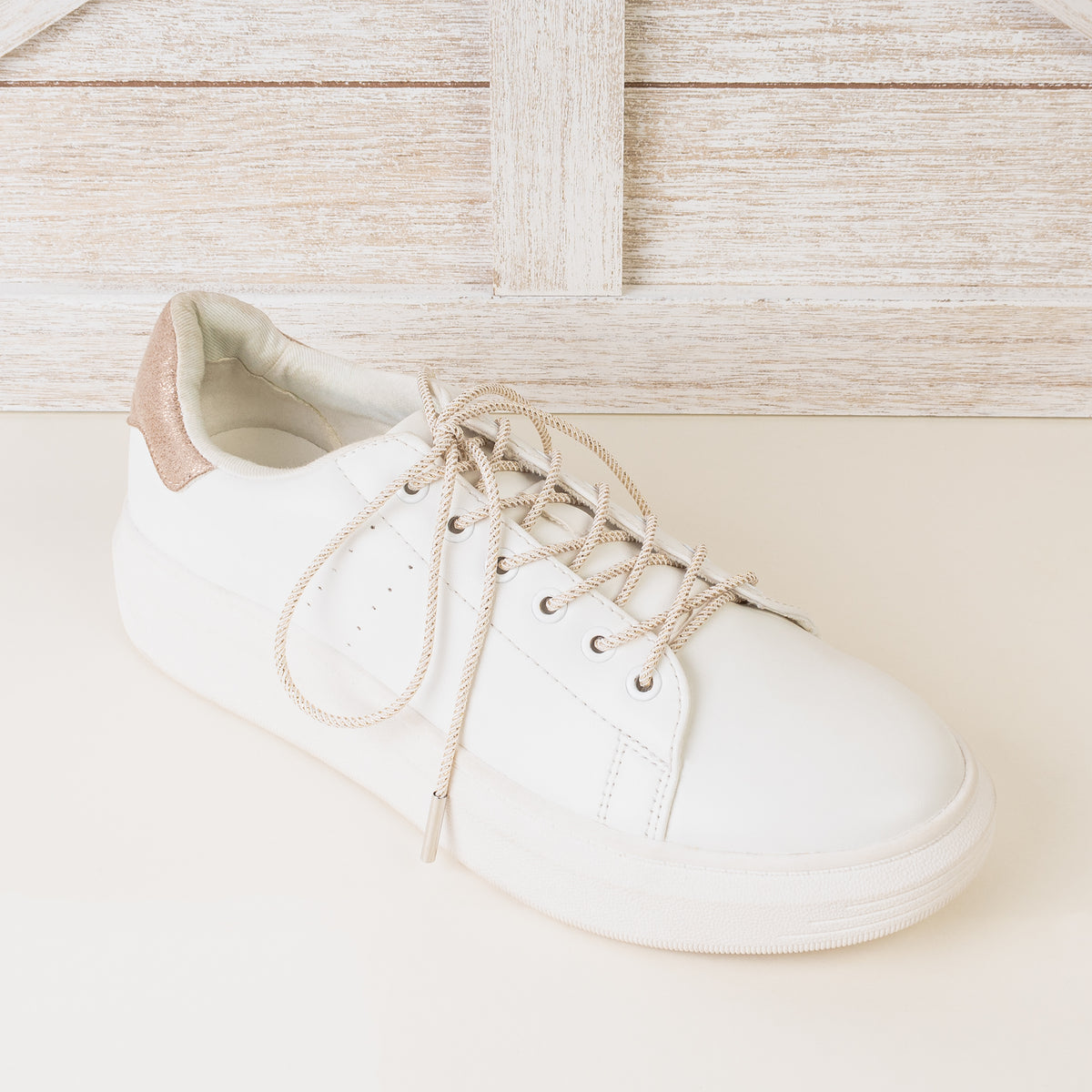 SL002 - Metallic Shoelaces - White