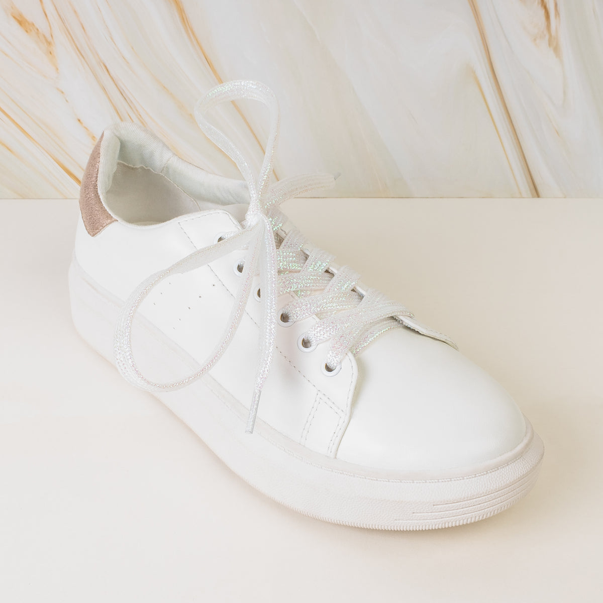 SL005 - Metallic Shoelaces - White