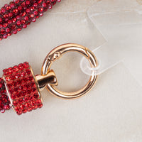 Load image into Gallery viewer, SL026 - Rhinestone Phone Lanyard - Red
