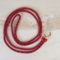 Load image into Gallery viewer, SL026 - Rhinestone Phone Lanyard - Red
