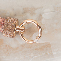 Load image into Gallery viewer, SL026 - Rhinestone Phone Lanyard - Rose Gold
