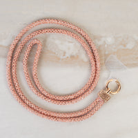 Load image into Gallery viewer, SL026 - Rhinestone Phone Lanyard - Rose Gold
