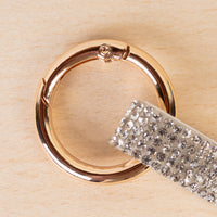 Load image into Gallery viewer, SL031 - Crystal Baseball Keychain - Red &amp; White
