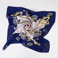 Load image into Gallery viewer, SL053 - Patterned Hair Scarf - Blue
