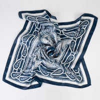 Load image into Gallery viewer, SL060 - Patterned Hair Scarf - Blue
