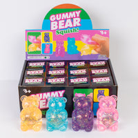 Load image into Gallery viewer, SQ22 - Glitter Gummy Bears Squishy Fidget Variety Box
