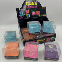 Load image into Gallery viewer, SQ8 - Glitter Cube Squishy Fidget Variety Box
