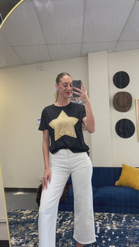 Load and play video in Gallery viewer, 50039 - Star Half Sleeve Top
