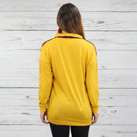 Load image into Gallery viewer, 10284 - Buffalo Plaid Zip Up Top - Mustard
