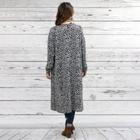 Load image into Gallery viewer, 10288 - Leopard Cardigan with Pockets - Grey Leopard
