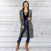 Load image into Gallery viewer, 10288 - Leopard Cardigan with Pockets - Leopard
