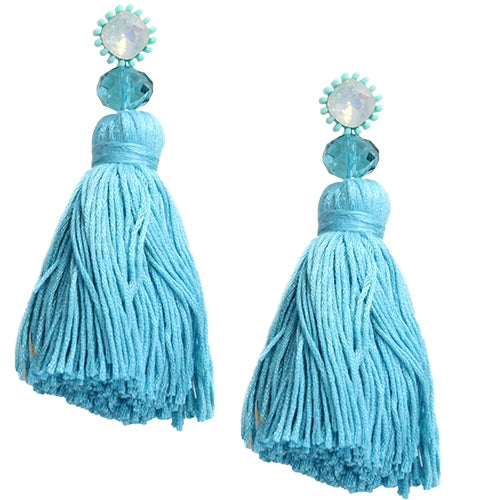 Yarn Tassel Earring  - Fashion Jewelry Wholesale