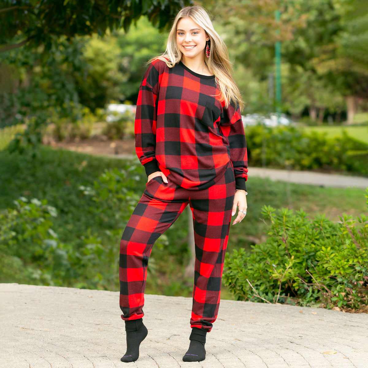 10497 - Buffalo Plaid Pajama Set - Buffalo Plaid