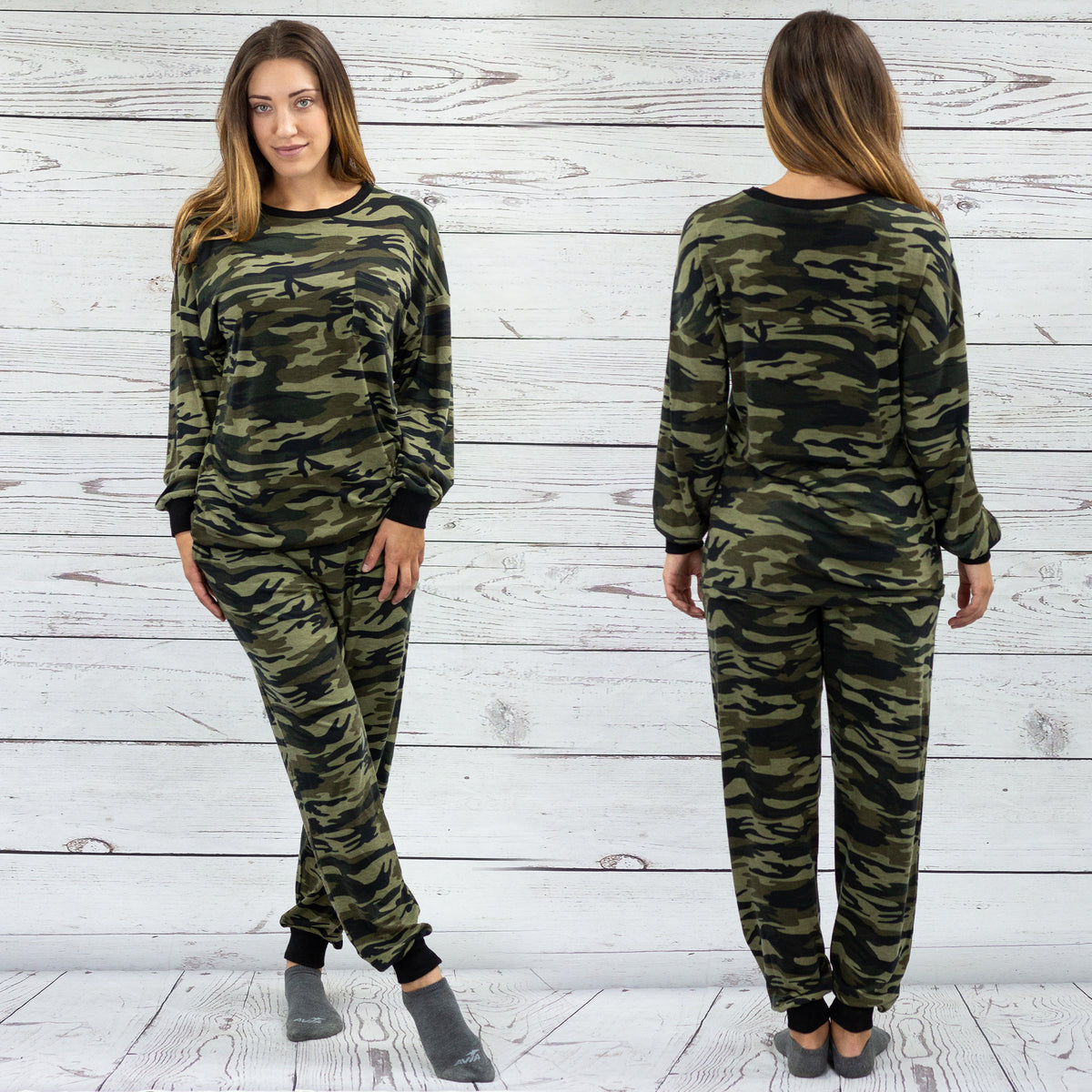10499 - Camouflage Pajama Set
