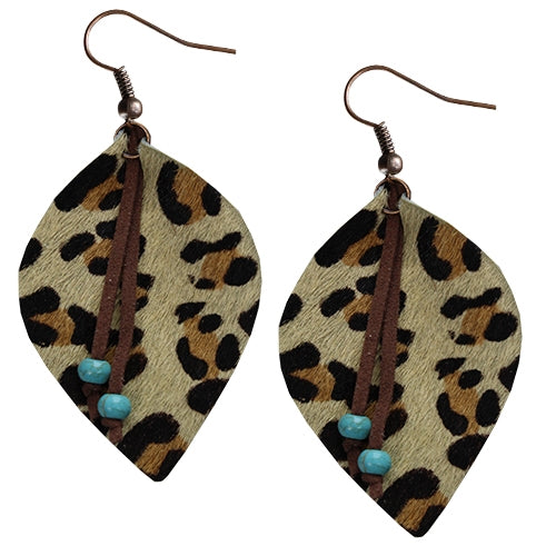 73563 - Leopard Hide Earrings - Fashion Jewelry wholesale
