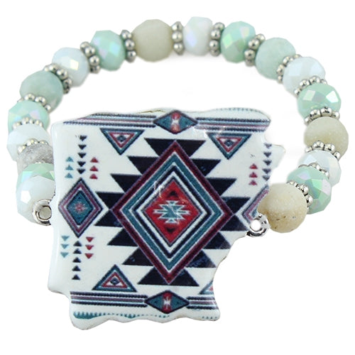 74569 - Arkansas Bracelet - Mint - Fashion Jewelry wholesale