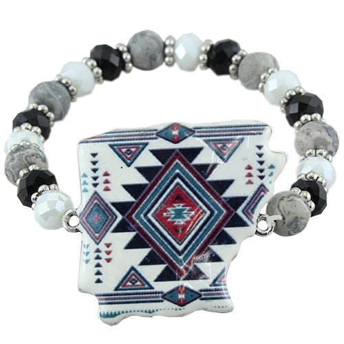 74569 - Arkansas Bracelet - Black - Fashion Jewelry wholesale