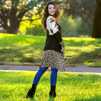 Load image into Gallery viewer, 10664 - Color Block Cow Print and Leopard Cardigan
