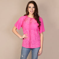 Load image into Gallery viewer, 10740 - Half Sleeve Lace Top
