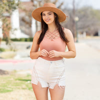 Load image into Gallery viewer, 10760 - White Denim Shorts
