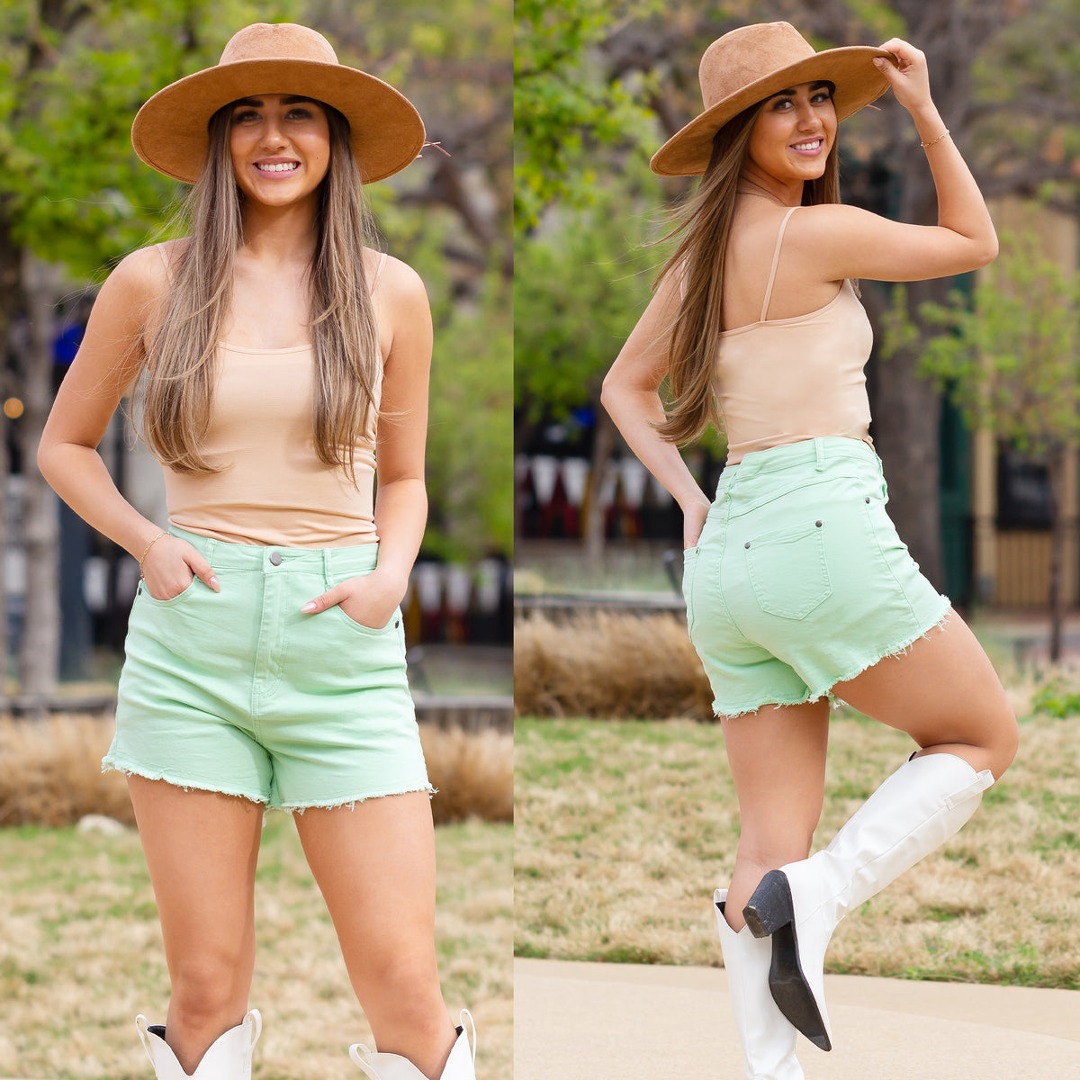 10766 - High Waisted Shorts