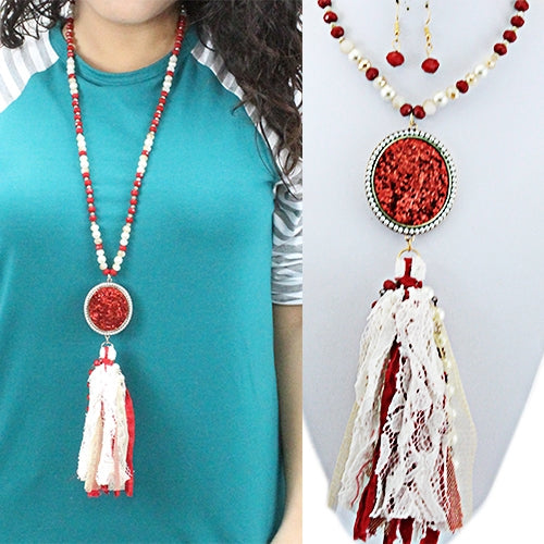 72310 - Tassel Necklace - Fashion Jewelry Wholesale