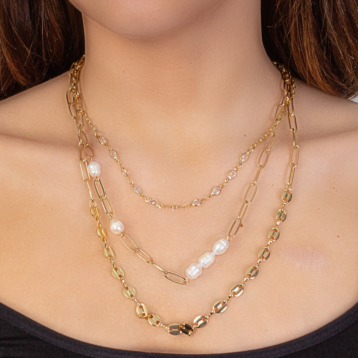 1133 - Dainty Chain Necklace - Gold