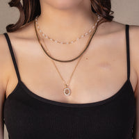 Load image into Gallery viewer, 1144 - Dainty Pendant Necklace - Gold
