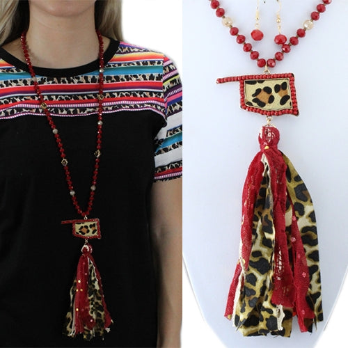 72276 - Oklahoma Tassel Necklace - Fashion Jewelry Wholesale