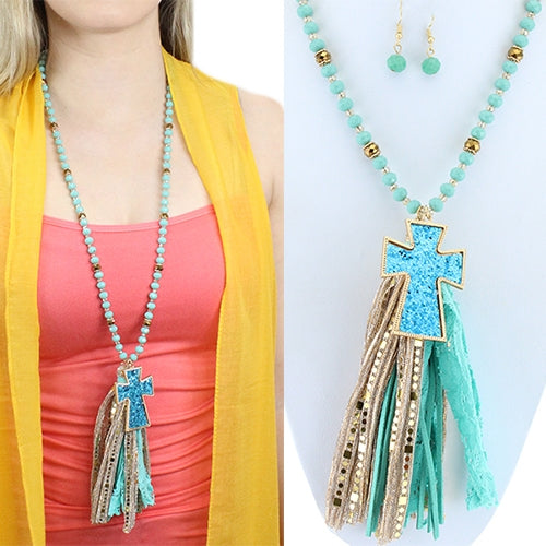 72278 - Cross Necklace - Fashion Jewelry Wholesale