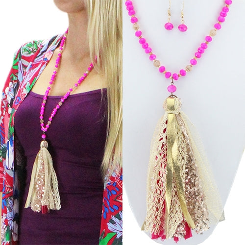 72379 - Tassel Necklace - Fashion Jewelry Wholesale