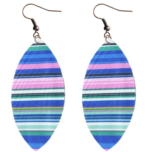 73694 - Multi-colored Earrings - Royal Blue