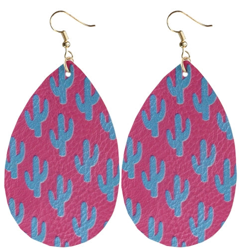 73753 - Cactus Earrings - Fuchsia