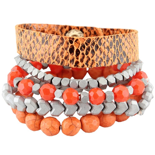 74637 - Stacked Bracelets - Fashion Jewelry Wholesale