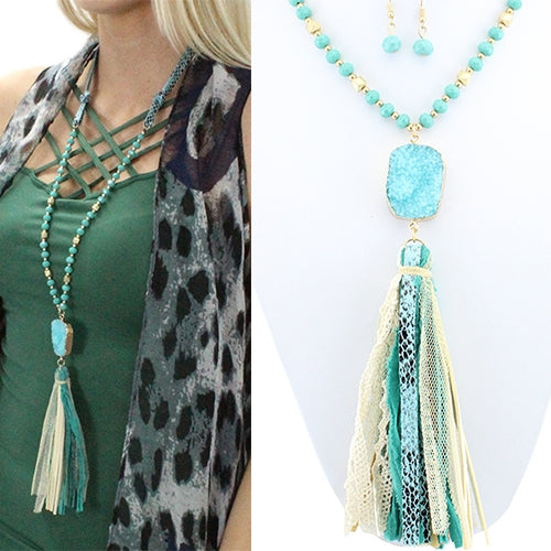 72435 - Snake Skin Necklace - fashion jewelry wholesale
