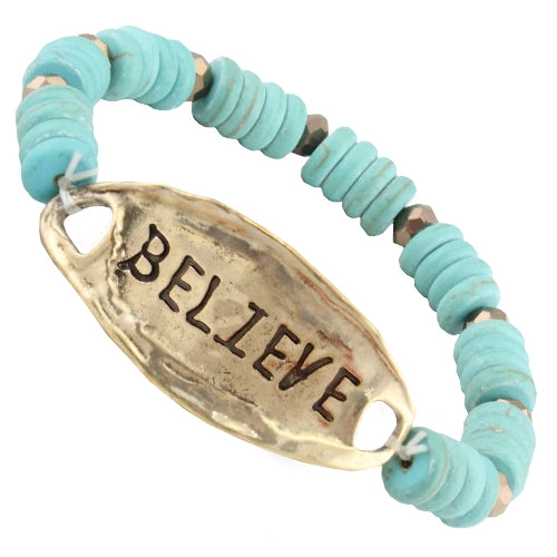 74659 - Believe Bracelets - Turquoise