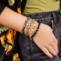 Load image into Gallery viewer, 1405 - Stacked Bracelets - Black
