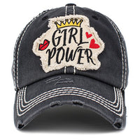 Load image into Gallery viewer, 1407 - Girl Power Hat - Black

