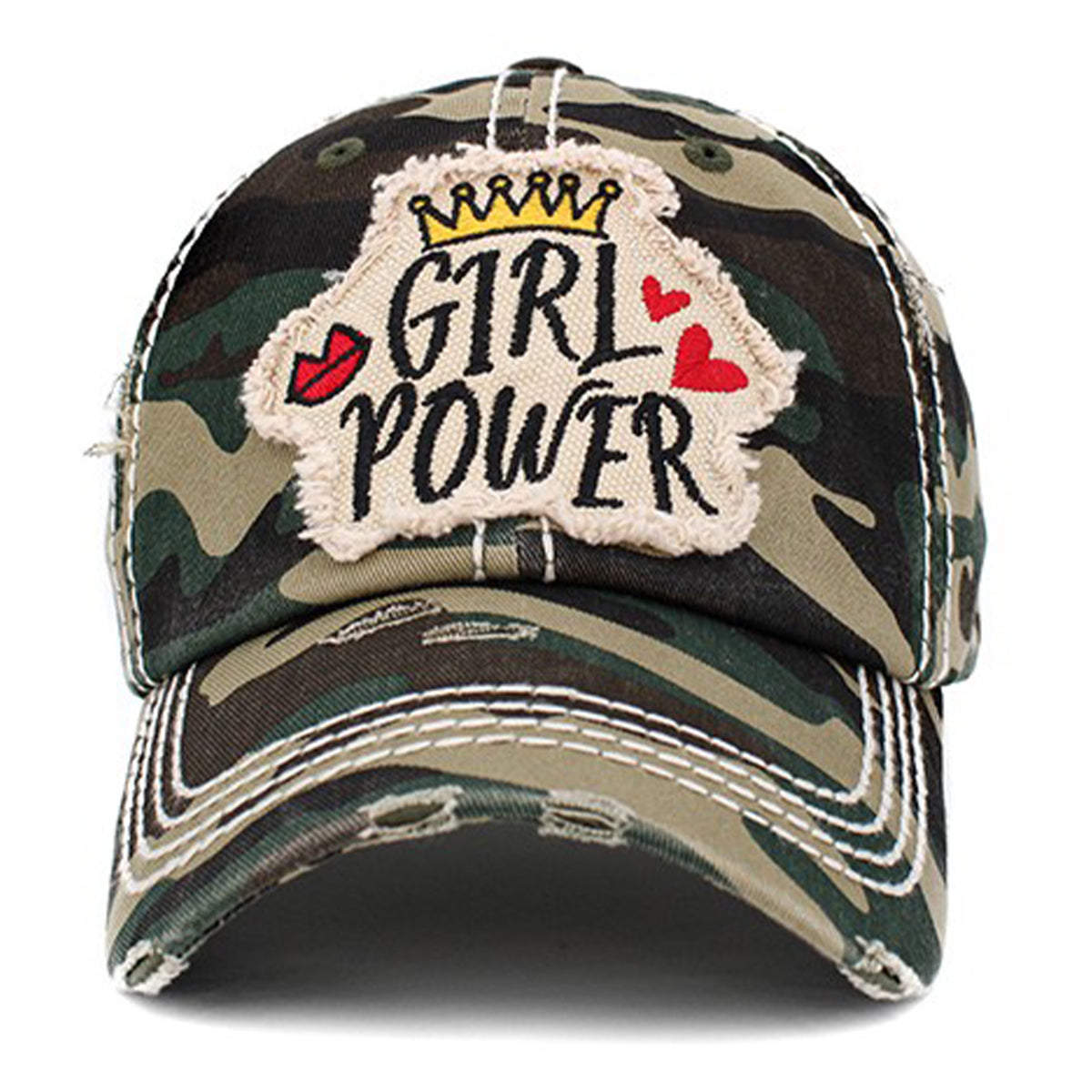 1407 - Girl Power Hat - Camouflage