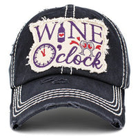 Load image into Gallery viewer, 1408 - Wine O&#39;clock Hat - Black

