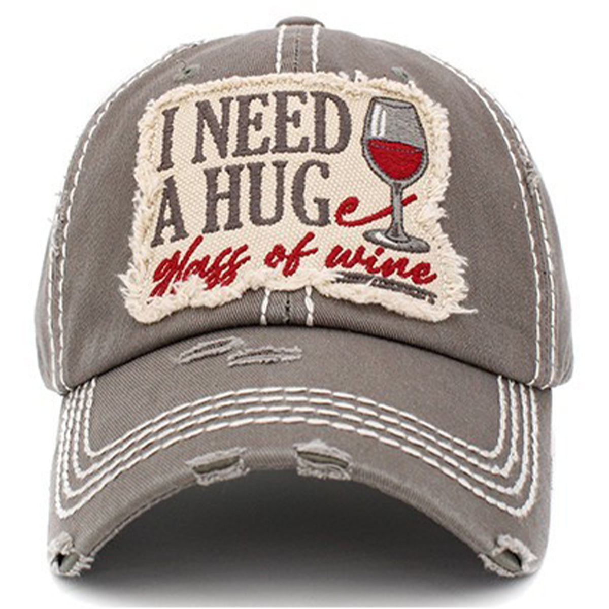 1409 - I Need a HUGe Glass of Wine Hat - Mos