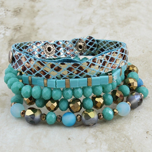 74682 - Stacked Bracelet - Turquoise