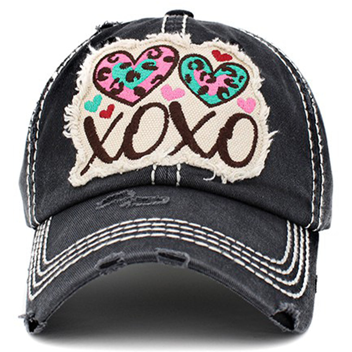 1411 - XOXO Hat - Black