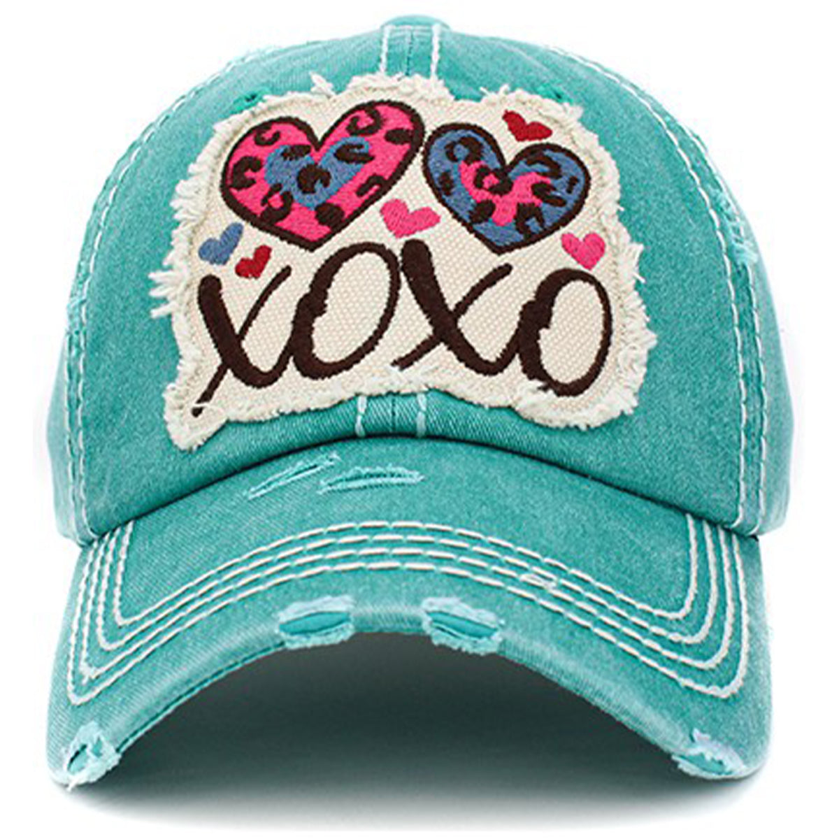 1411 - XOXO Hat - Turquoise