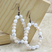 Load image into Gallery viewer, 73802 - Natural Stone Earrings - White
