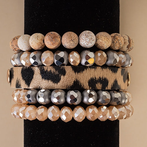 74667 - Stacked Bracelet - Fashion Jeweler Wholesale